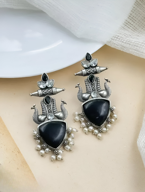 Beautiful Unique Design Stone Earring | Women's Latest Design Monalisa Stone Earrings - Image 3