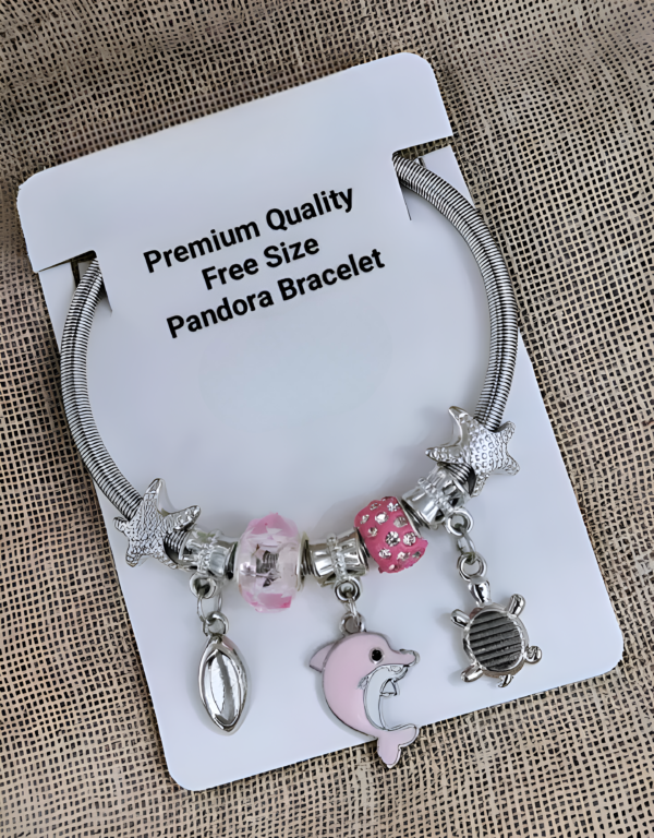 Pandora-inspired bracelet! Handcrafted with love, featuring charms.